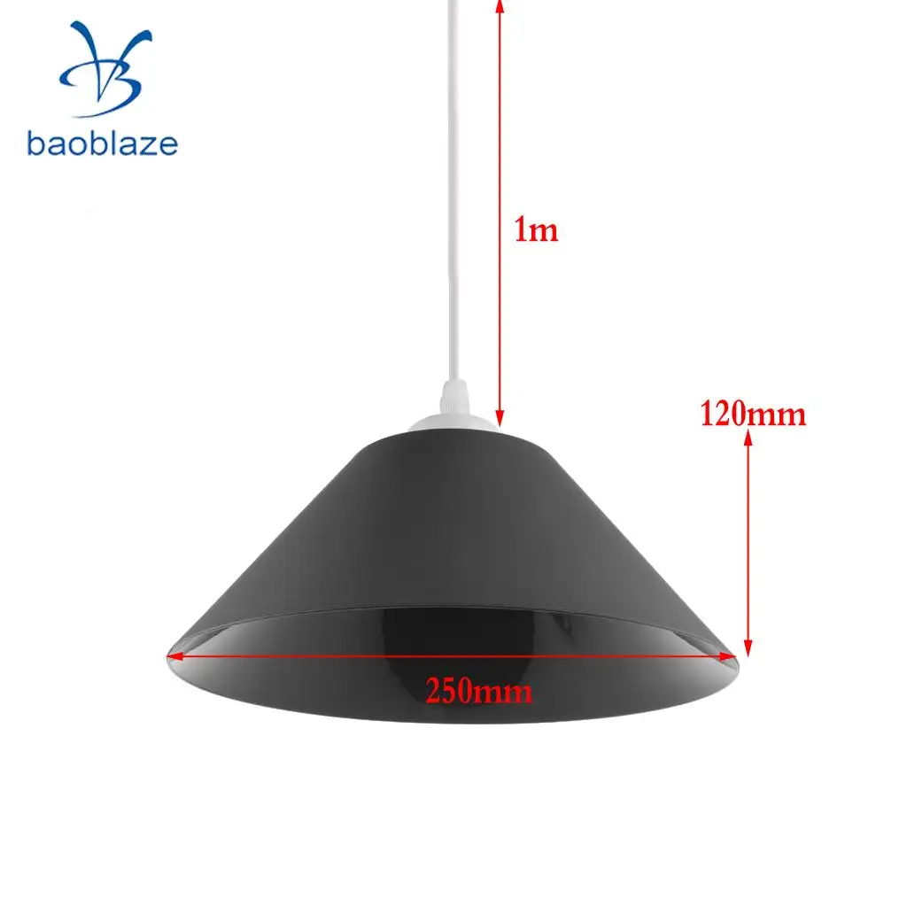 E27 конусообразный Потолочный подвесной светильник, абажур, абажур, легкий декор