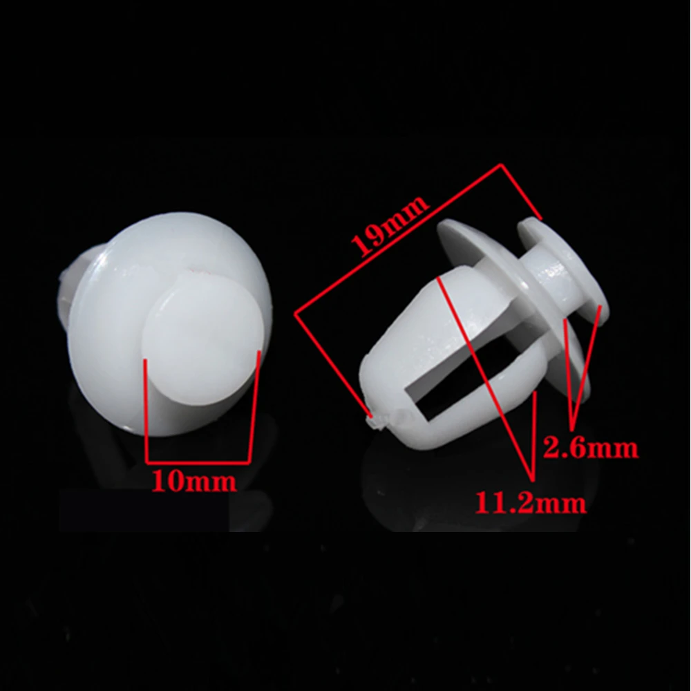 

10PCS Car door guard bar exterior trim anti-rub fixed buckle clip plastic fasteners for Citroen Picasso Seine