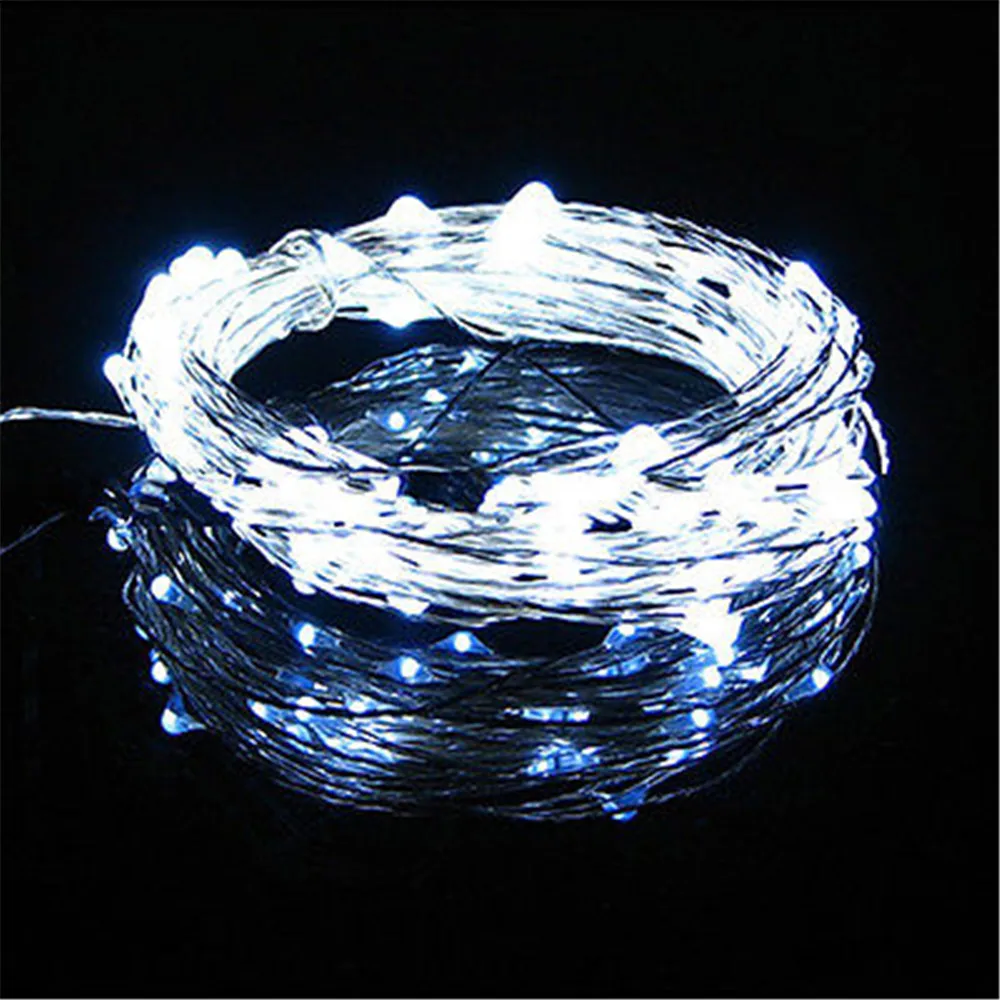 Copper Wire LED Starry Lights 10M 100LED Christmas Fairy Lights DC 12V