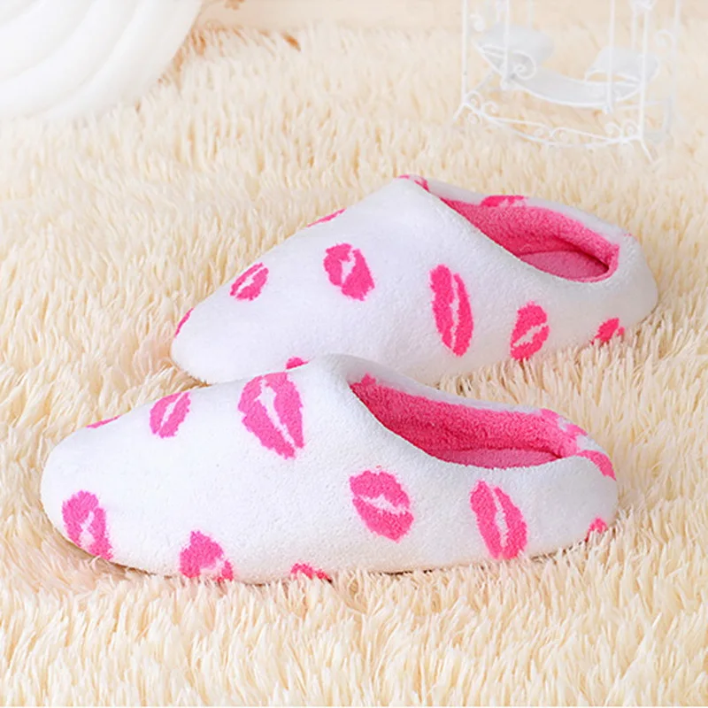

LOOZYKIT 2019 Winter Indoor Slippers Flat Furry Home Cartoon Women Slippers Non-slip Fluffy Plush Slippers 2019 New Fashion