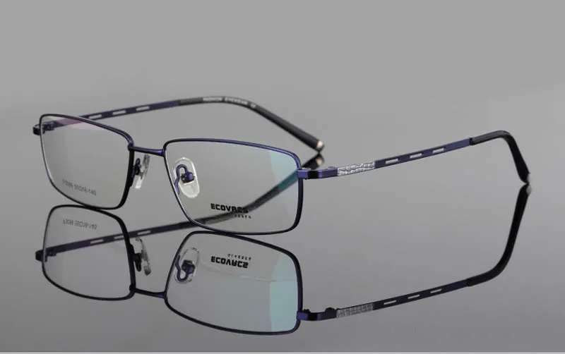 Ультра-светильник, титановая оправа для очков, очки для чтения, мужские деловые очки, высокое качество, удобные очки для чтения, 1,0 2,5 - Цвет оправы: Синий