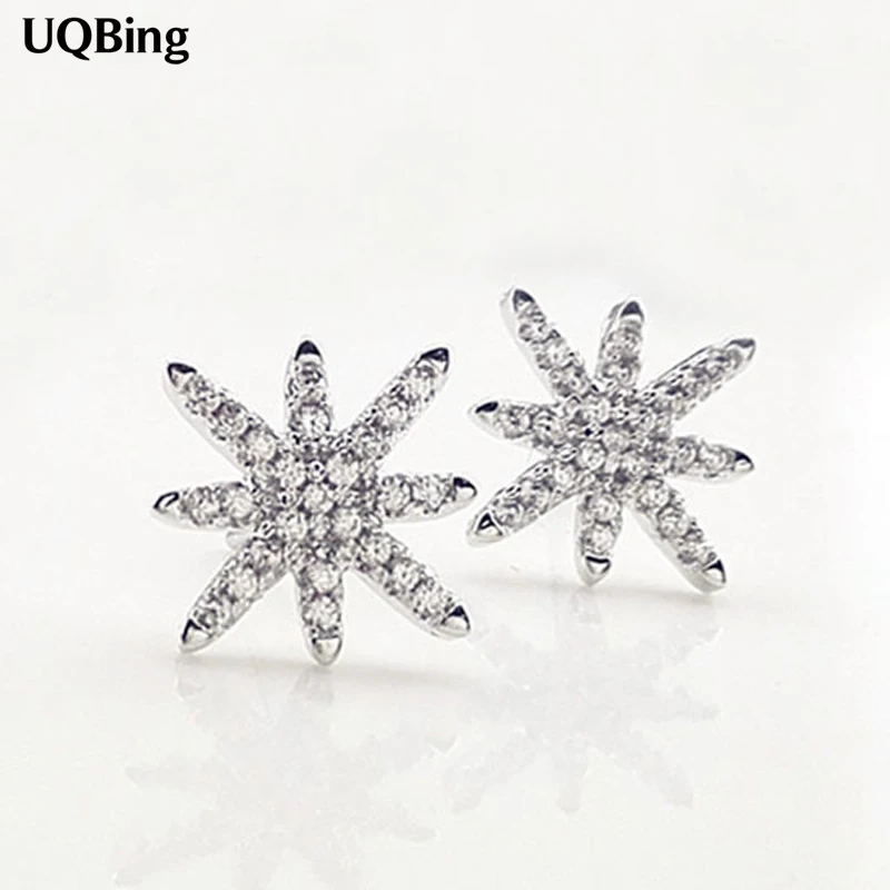 

Free Shipping New Arrivals 925 Silver Crystal Stud Earrings For Women Jewelry Pendientes Brincos