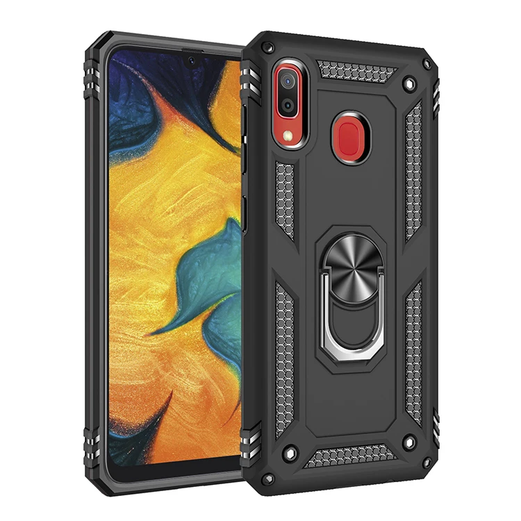 TPU+PC 360° Rotating Sergeant Shatter Resistant Bracket Armor Case For Samsung Galaxy A30 Shock Absorption |
