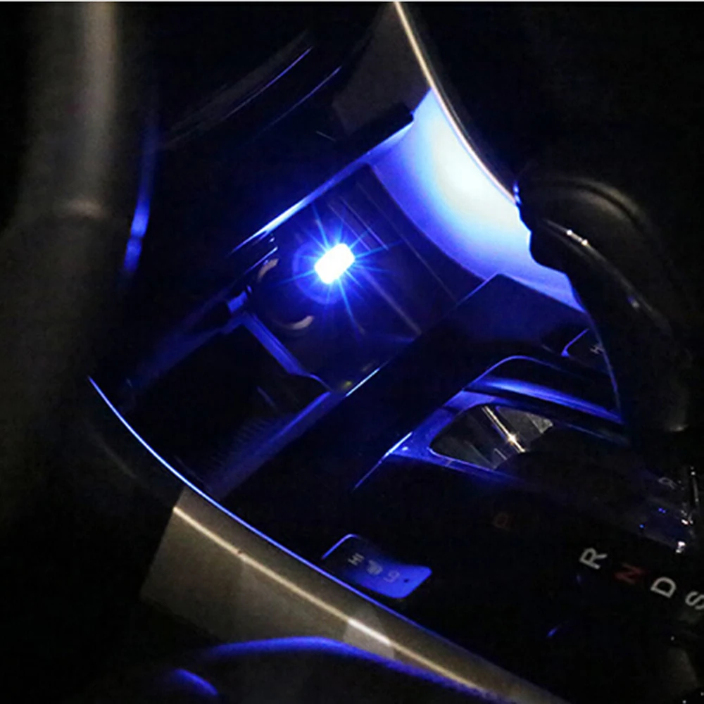 Автомобильный Универсальный USB светодиодный декоративный светильник