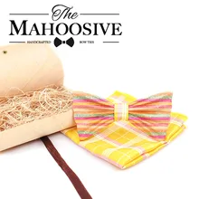 Mahoosive 3D стиль деревянный галстук-бабочка ручной резьбой Свадебные Для мужчин галстук-бабочка гравировка Ellabing Gravata neaud papillon