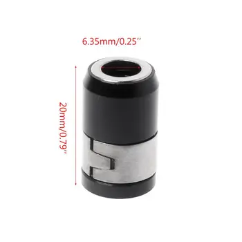 

1pc Screwdriver Magnetic Ring 1/4" 6.35mm Metal Strong Magnetizer Screw Electric Phillips Screwdriver Bits