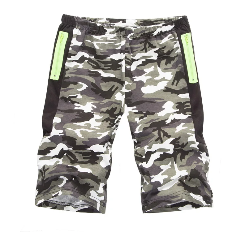 Мода Лето активная армейская тактическая камуфляжная эластичная талия молния карман джунгли Комбинезоны Шорты мужские короткие брюки