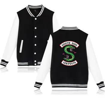 

Winter Jacket American TV Riverdale Women Fashion Jacket South Side Mens Female Fans Casual Baseball Jacket XXS-4XL Clothes