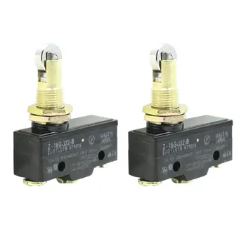 

2 Pcs Z-15GQ22-B 3 Screw Terminals Panel Mount Roller Plunger Basic Limit Switch