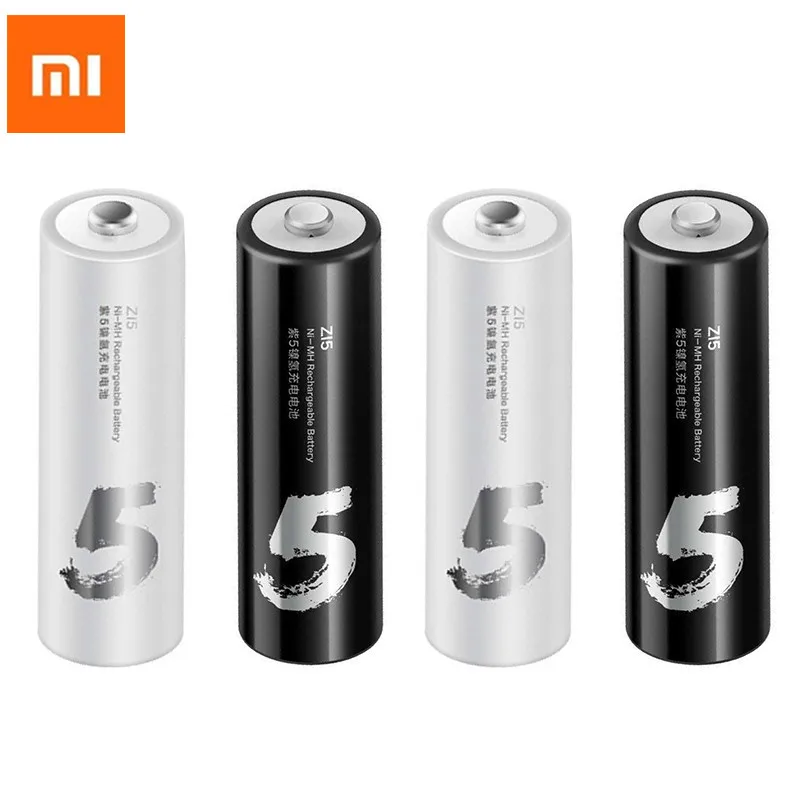 

4PC/LOT Xiaomi ZMI ZI5 AA 1800mAh 1.2V Rechargeable Ni-MH Battery Xiaomi ZIM Power Bank Battery Pack