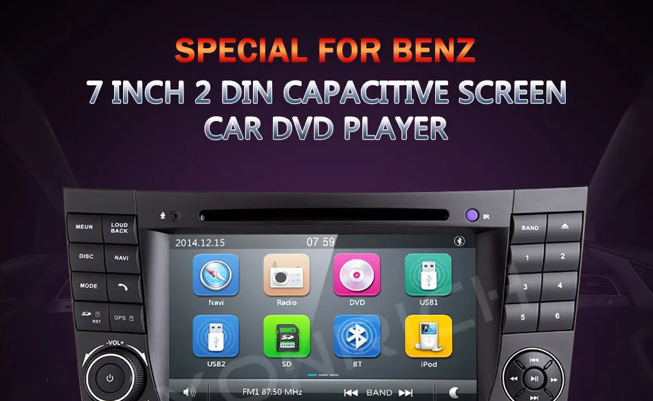 Flash Deal 2 Din AutoRadio Car DVD Player For Mercedes W211 CLS W219 W463 CLK W209 E320 E300 55 E200 E220 E240 E350 E280 Multimedia Stereo 0