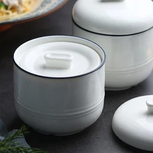 Птичье гнездо чашка для заварки Водонепроницаемая керамическая чашка для заварки двойная покрытая маленькая внутренняя желчь с крышкой рагу суп чашка чистый креативный белый St