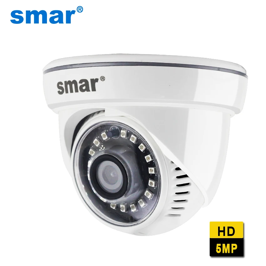 Smar новейшая ip камера H.265 5MP 2592*1944 15FPS Hi3516D + 1/2. 5 &quotPS5510 Крытая купольная ONVIF Домашняя