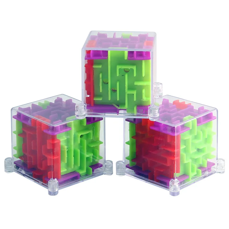 1PC 3D Mini Maze Magic Cube Speed Cube Puzzle Game Maze Ball Children s Mental Intellegence