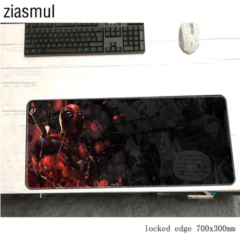 

ziasmul Top Quality Deadpool iron Man High Speed New Mousepad Large Gaming Mouse Pad Lockedge Mouse Mat Keyboard Pad