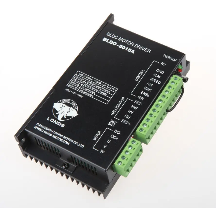1pc BLDC 8015A Brushless DC Motor Driver 24 50VDC high speed CNC