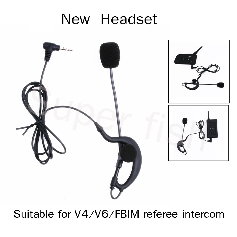 

Vnetphone Helmet Headsets Headset and Coach Referee Bluetooth Headsets Headphones for V4/V6/FBIM Earphone Referee Microphone