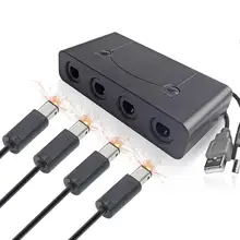 GC контроллеры USB адаптер конвертер для wii/nintendo Switch Sup порты дома и турбо функции 4 порты конвертер для GameCube