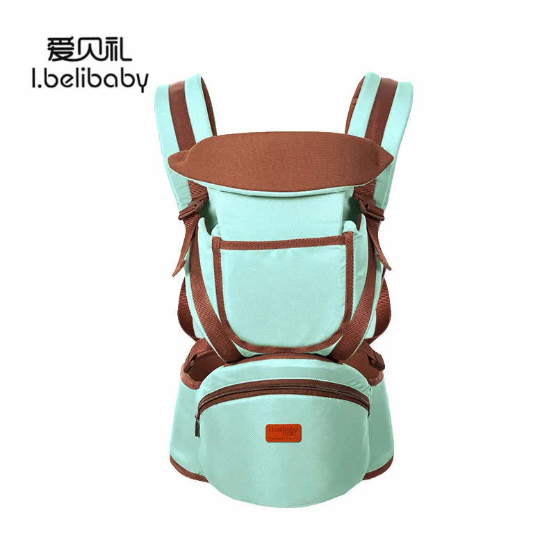 

Ibelibaby Baby Carriers Cotton Baby Sling Hold Waist Belt Safety Odorless Baby Kangaroo Bag Breathable Wrap Sling