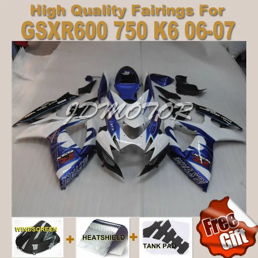 K6 K7 Fairing kit for 06 07 SUZUKI GSXR600 2006 2007 GSXR750 06 07 GSXR