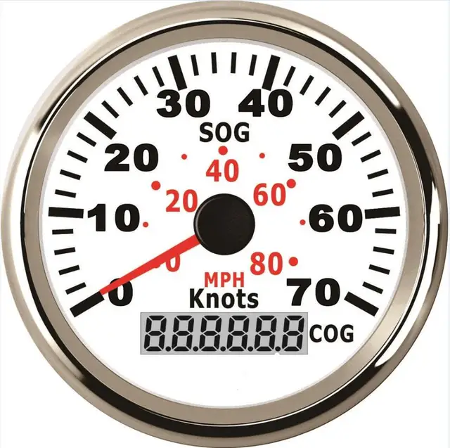 Pack of 1 High Quality Speedometers 0 70Knots 85mm GPS Speed