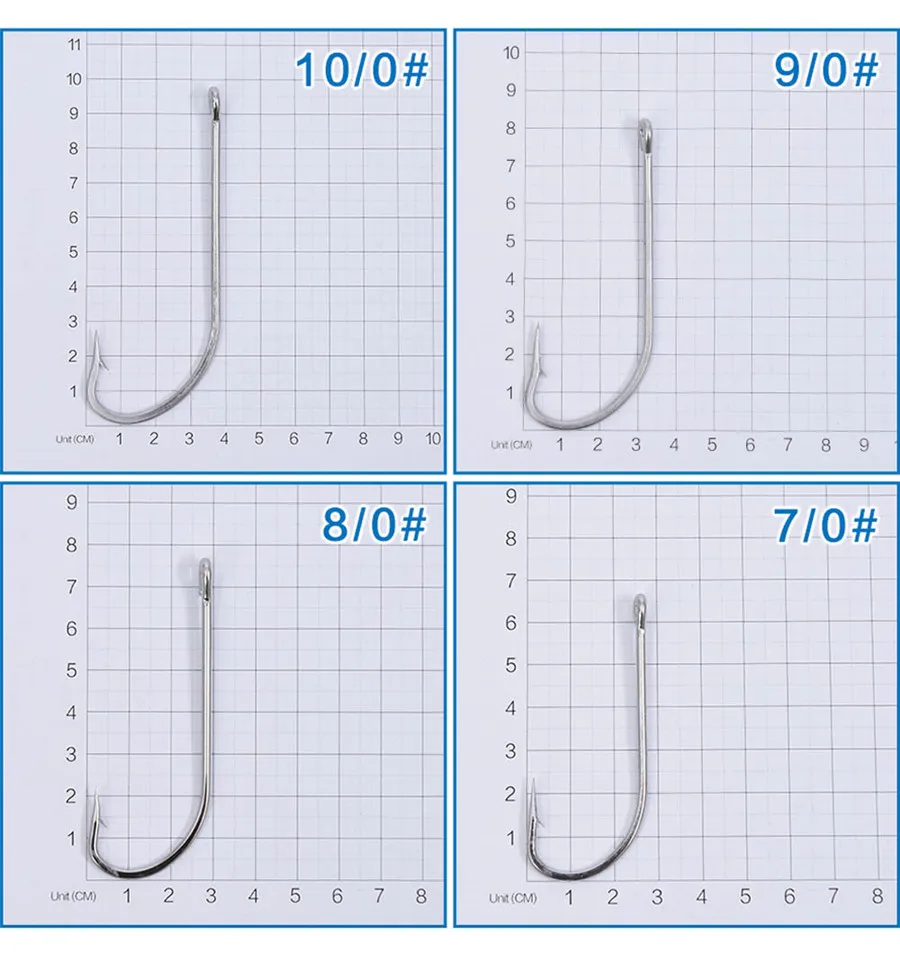 5PCS-Sea-Fishing-Hooks-Anzol-Peche-Silver-Stainless-Steel-Fishhook-Fishing-Tackle-10-0-9-0 (2)
