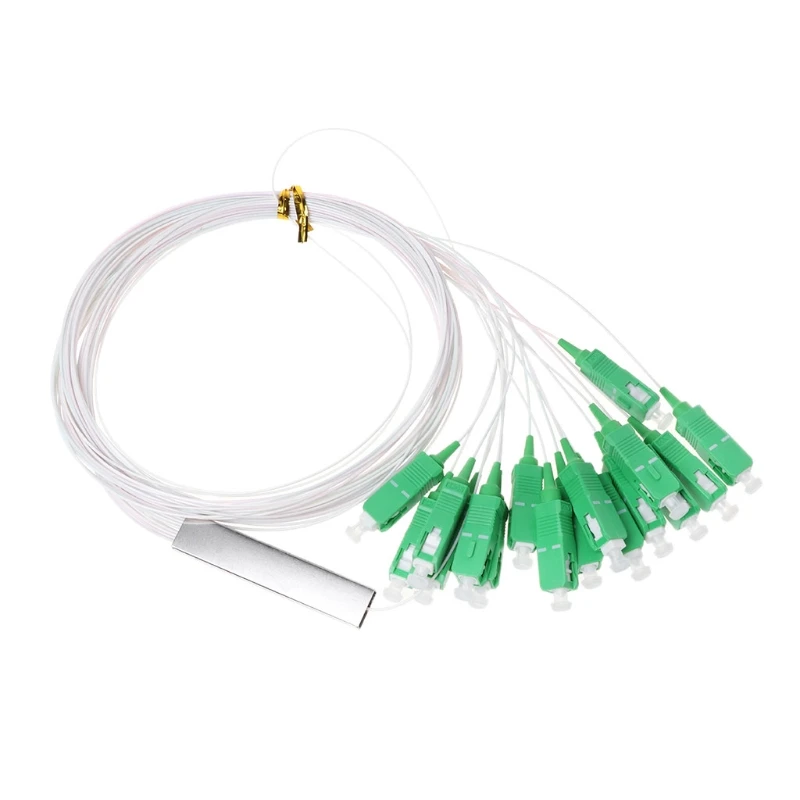 

1Pc NEW Steel Tube 0.9mm1x16 Differential Mini Blockless SC/APC Connector Fiber Optic PLC Splitter Wire harness