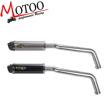 

Motoo - FOR HONDA CBR600RR 2007-2012 Carbon Fiber Exhaust Muffler Pipe Link middle Pipe Escape