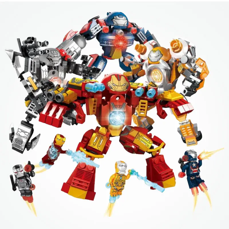 

Super Heroes Iron Man Legoing Marvel Avengers Figures Infinity War Mech Set 839pcs Building Blocks Toys For Children