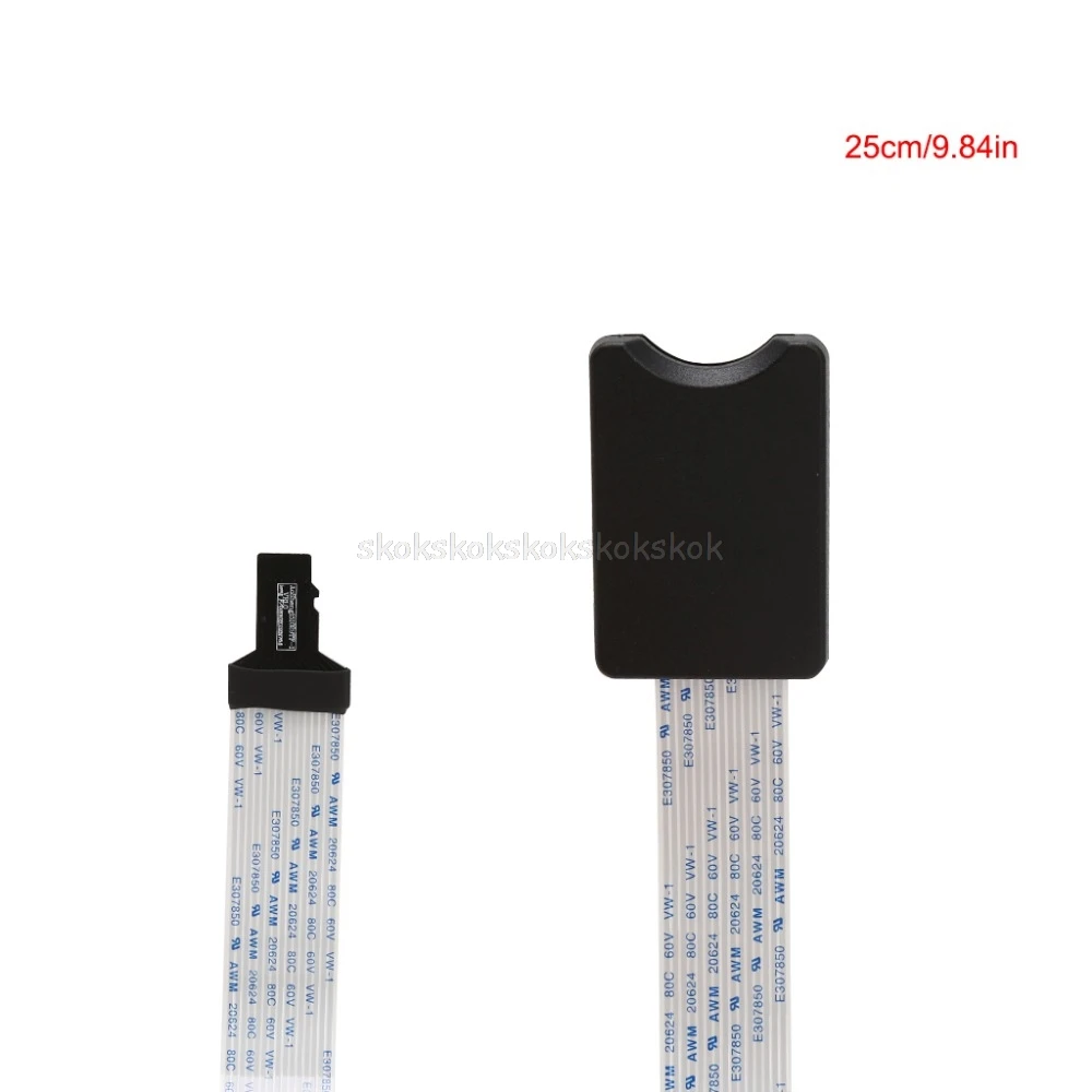 

TF MicroSD Male To SD Female SDHC SDXC Card Reader Extension Adapter Cable Extender For Phone Car GPS TV 10/15/25/46cm N06