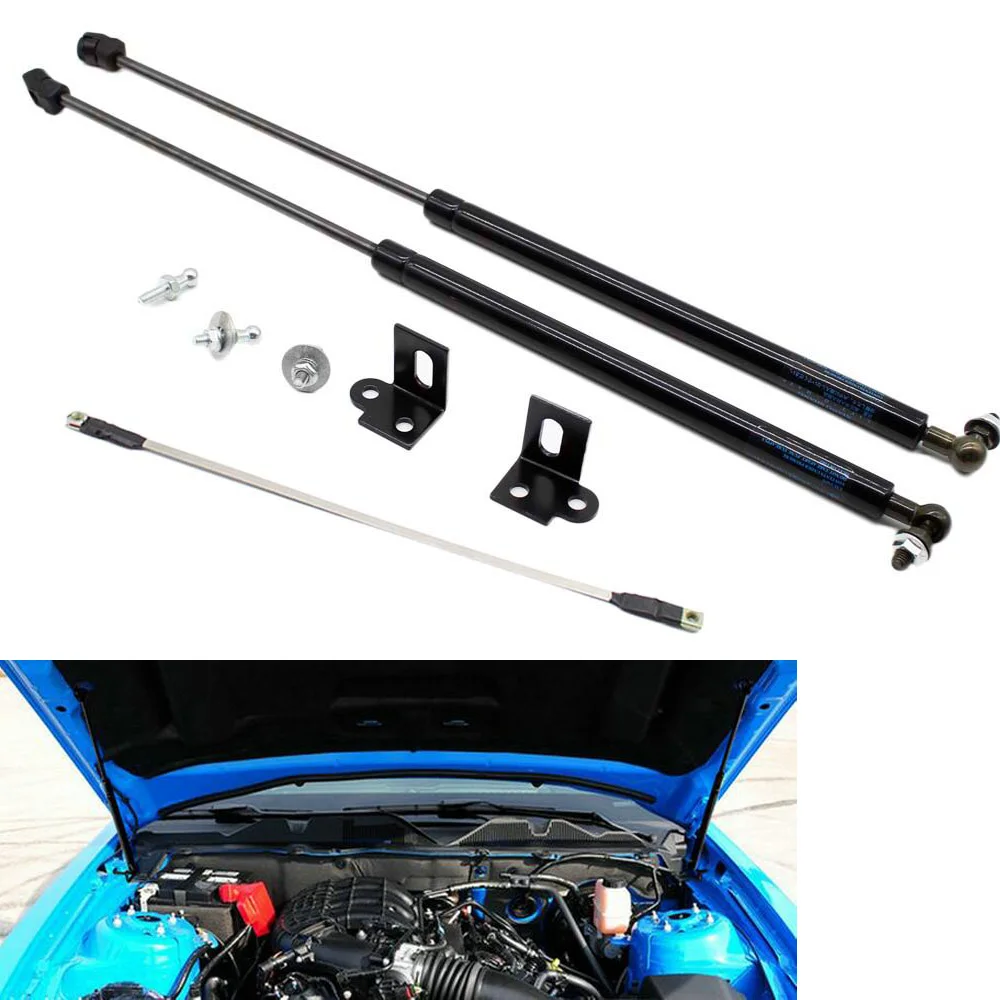

Auto Front Bonnet Hood Modify Gas Struts Lift Support for Ford Mustang 2003-2014 Absorber Shock Damper Carbon Fiber