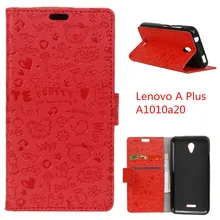 For Lenovo A Plus A1010a20 Phone Case Cartoon Graffiti Leather Wallet Protective Cover For Lenovo A1010/A20/A Plus 4.5″