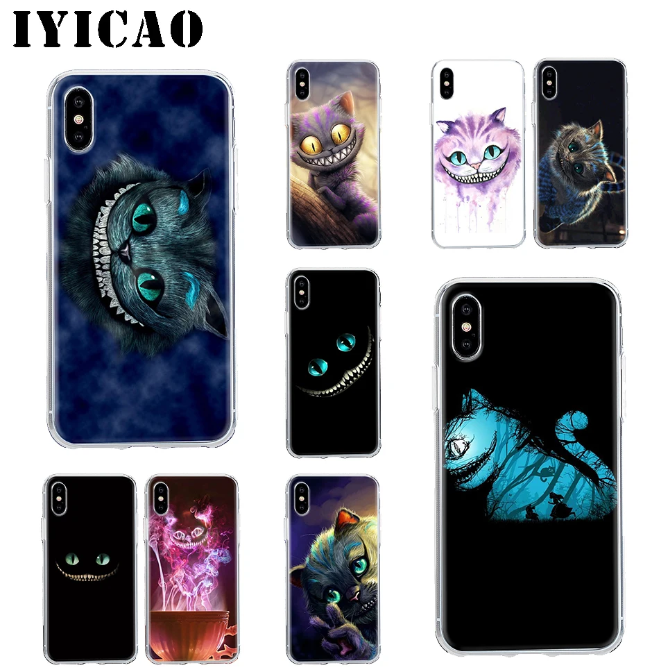 Жесткий чехол IYICAO Alice in Wonderland для Iphone 4 4s 5 5S Se 6 7plus 8 8Plus X XS MAX XR 6s Plus 11 pro