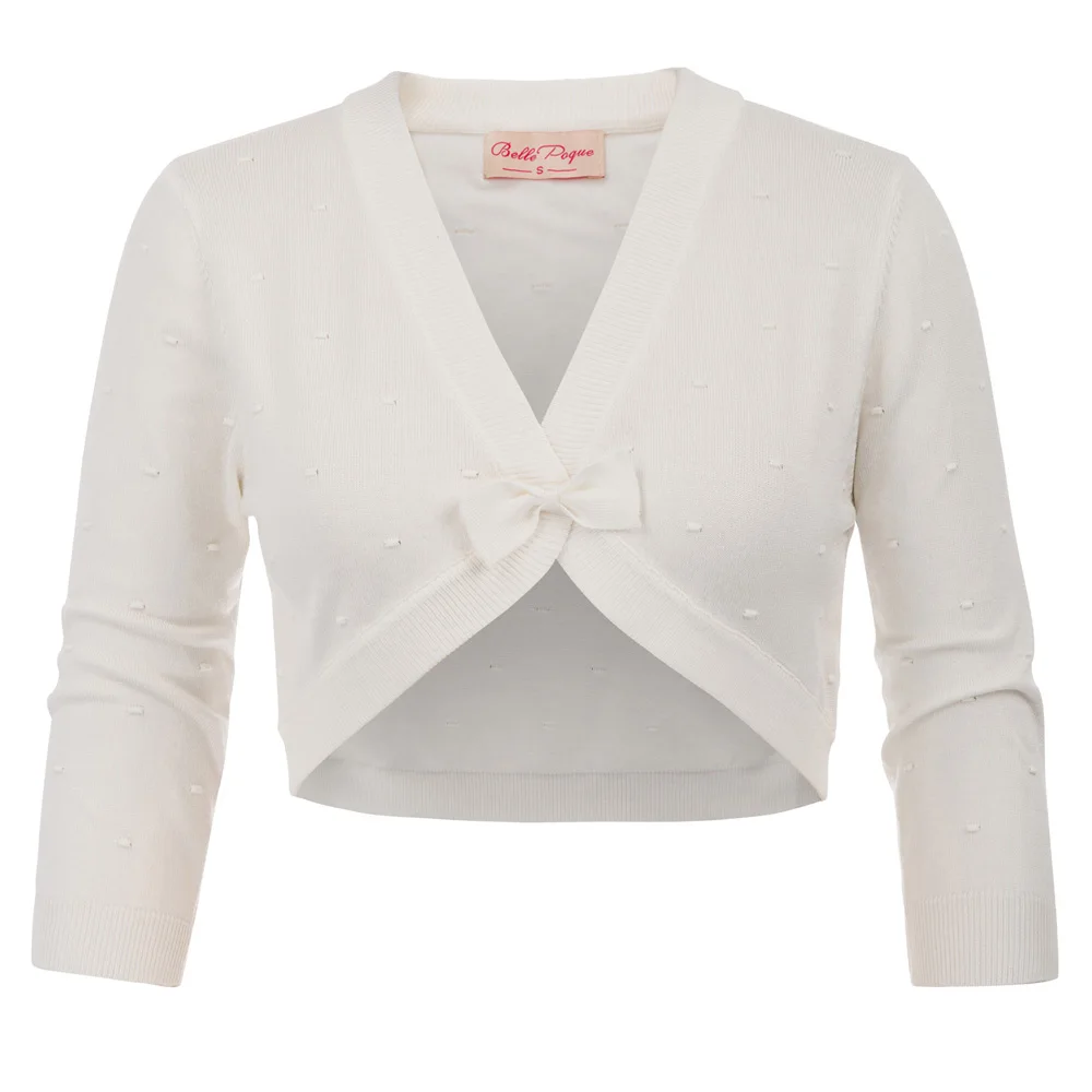 

Women Short Coat 3/4 Sleeve V Neck Bolero Shrug Ladies Cardigan Open Front Short Coat