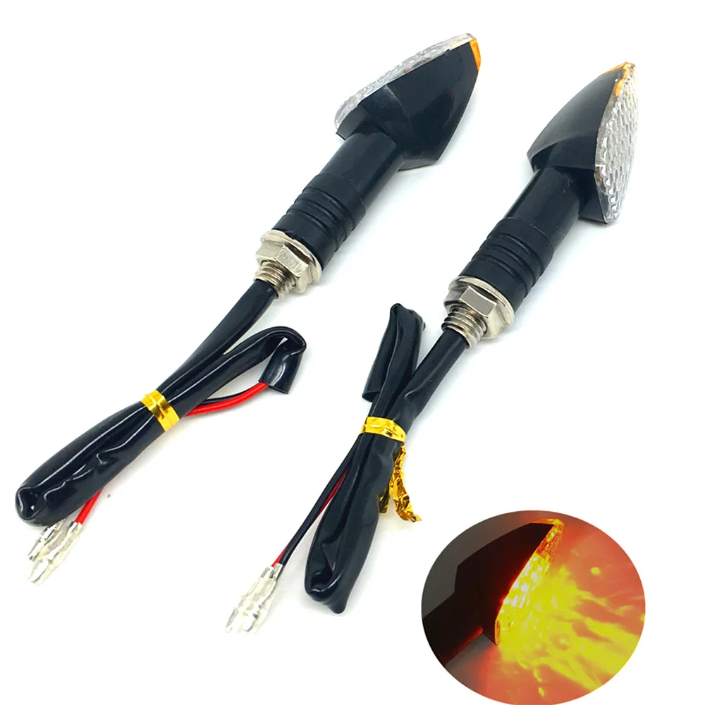 

2pcs Universal Motorcycle LED Turn Signal Indicator Light Lamp Bulb Turn Signal Flashers For Suzuki Honda Yamaha