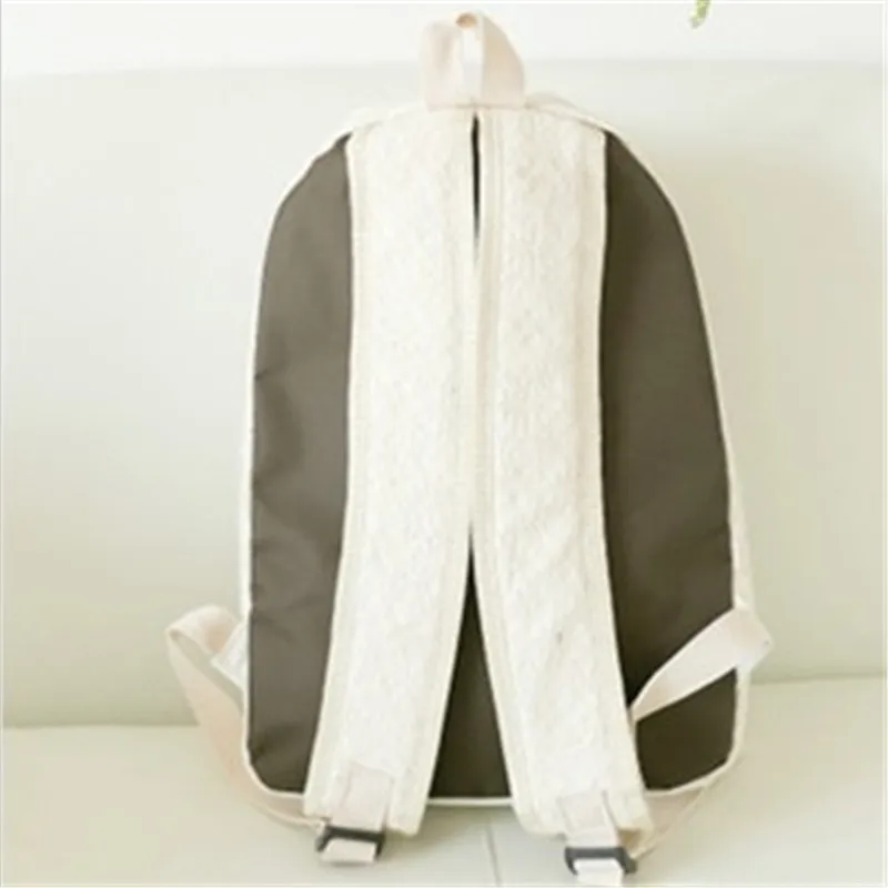 FZMBAI Модные женские рюкзак белый и черный с кружевом холст сумки|lace backpack|women backpack