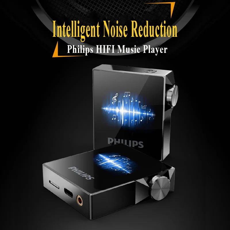 Philips DSD256 Hi-Res MP3 музыкальный плеер без потерь Rusuoo HIFI двухполосный Bluetooth с функцией записи SA8332