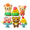 6 шт./лот Zakka Rilakkumal Фигурки игрушки ПВХ Rilakkumal фигурка или детская Подарочная Коллекция Модель игрушки для дома ► Фото 1/4