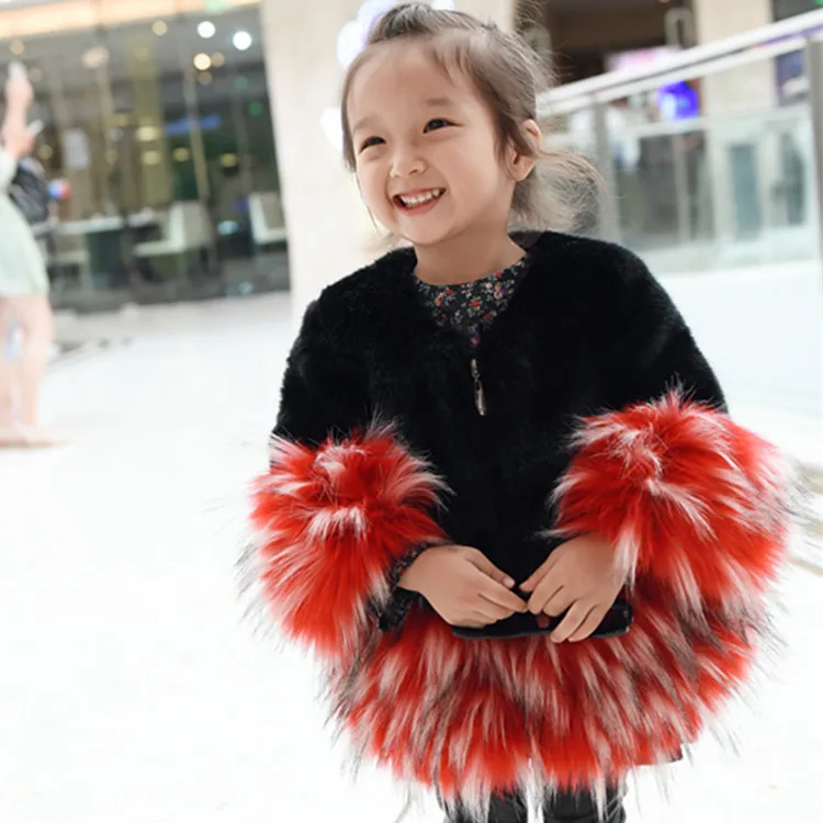 Модное зимнее меховое пальто детская одежда для девочек детская одежда парка элегантная одежда для девочек роскошный костюм с воротником из искусственного меха