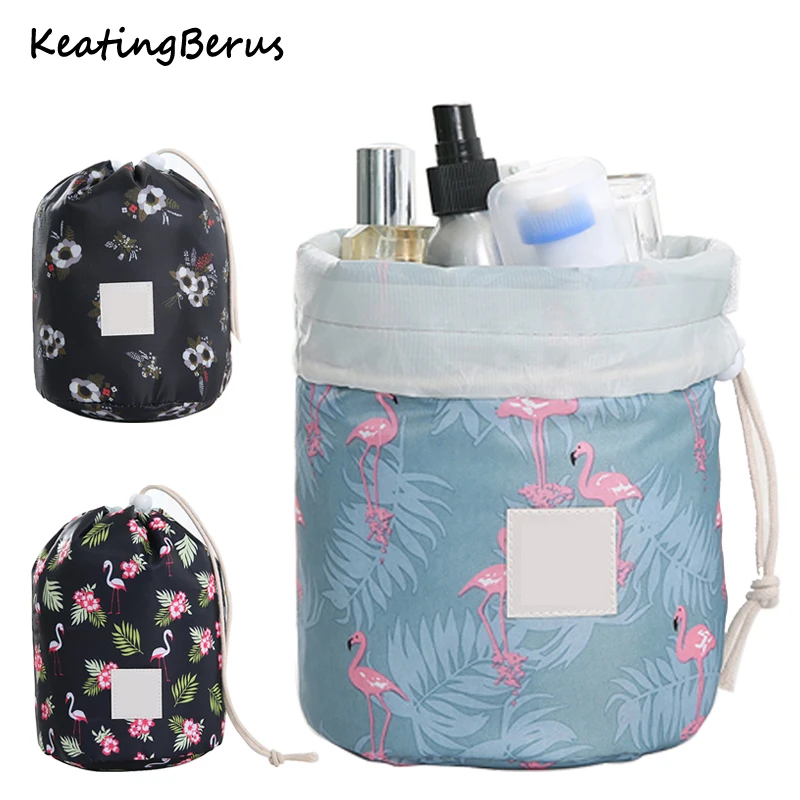  2019 Hot Sale Round Makeup Bag Waterproof Travel Cosmetic bag MakeUp organizer Female Storage Toile