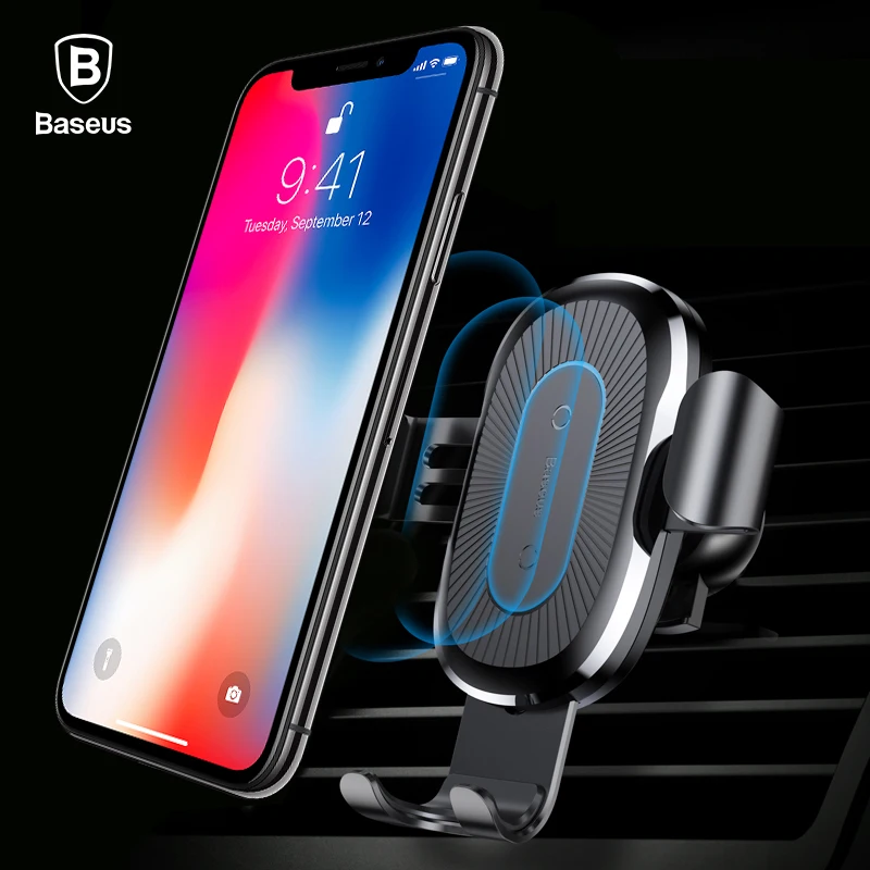 Baseus автомобильное крепление Qi Беспроводной Зарядное устройство для iPhone X 8 плюс зарядка вспышки Беспроводной зарядного устройства Автомобильный держатель Подставка для samsung S9 S8 Baseus автомобильное крепление Qi Беспроводной Зарядное устройство для iPhone X 8 плюс зарядка вспышки Беспроводной зарядного устройства Автомобильный держатель Подставка для samsung S9 S8