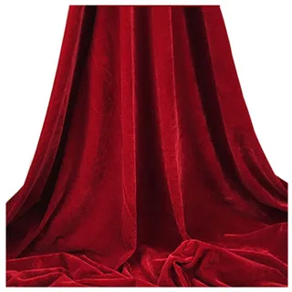 

Red gold velvet cloth custom processing stage background curtain cloth curtain flannel fabric