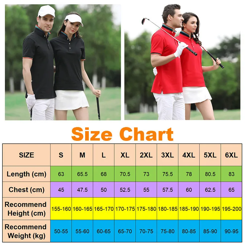 Мужская и женская рубашка поло для гольфа красная, черная, синяя одежда для гольфа футболка с коротким рукавом и отложным воротником Одежда для гольфа дышащая тенниска