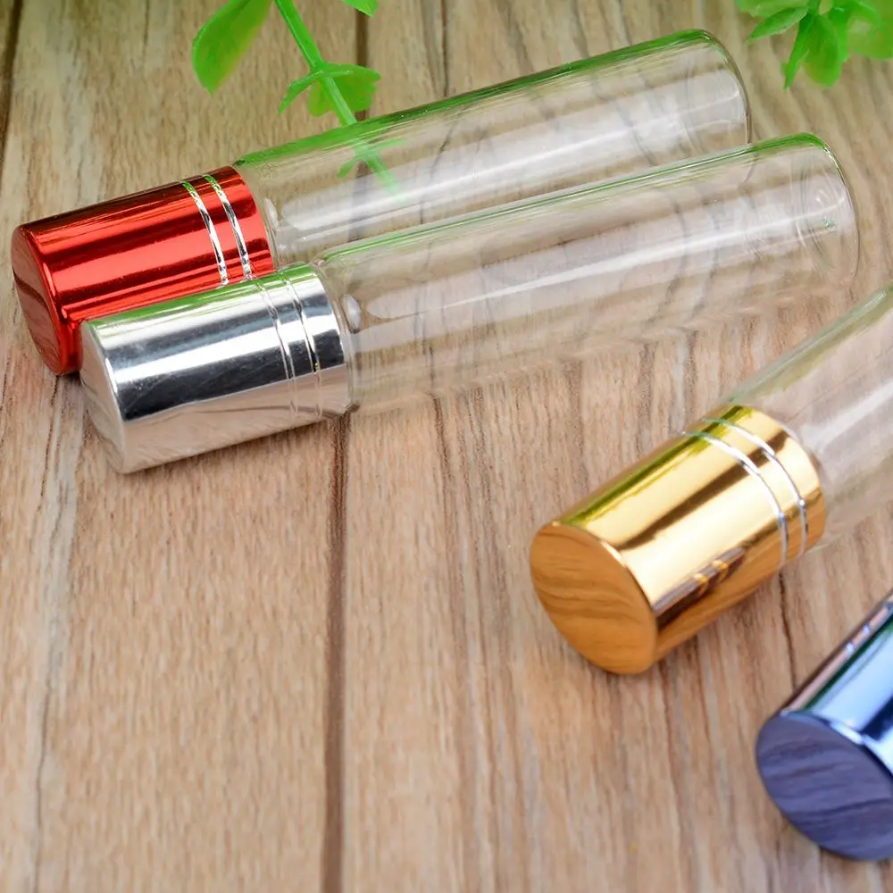 HHOT 10ML Travel Clear Roller Refillable Essential Oil Roll on Glass Perfume Bottle 4