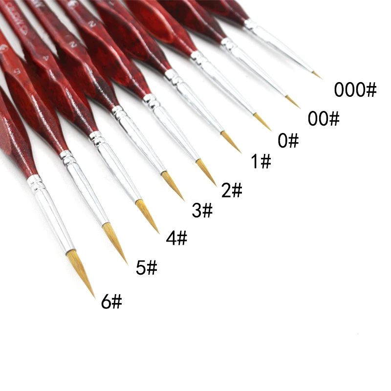 Краски щетка миниатюрный деталь Краски кисти 1 шт. Лидер продаж Рисунок кисти товары для рисования, файнлайнер, Нейл-арт волк половина
