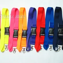 Один шт цвет черный пустой простой ключ Талреп Бейдж ID Держатели ремешки на шею для мобильного телефона