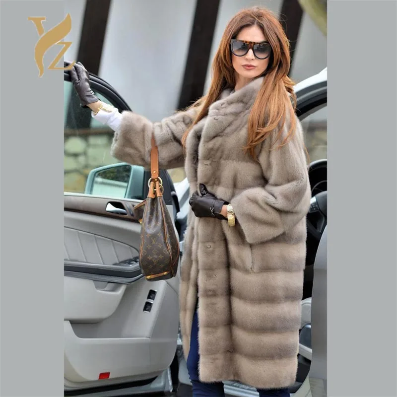 

2018 Winter Fashion Real Fur Coats For Women 100% Genuine Mink Fur Overcoats Especially Female Customised Worm Mink Coat Jacket