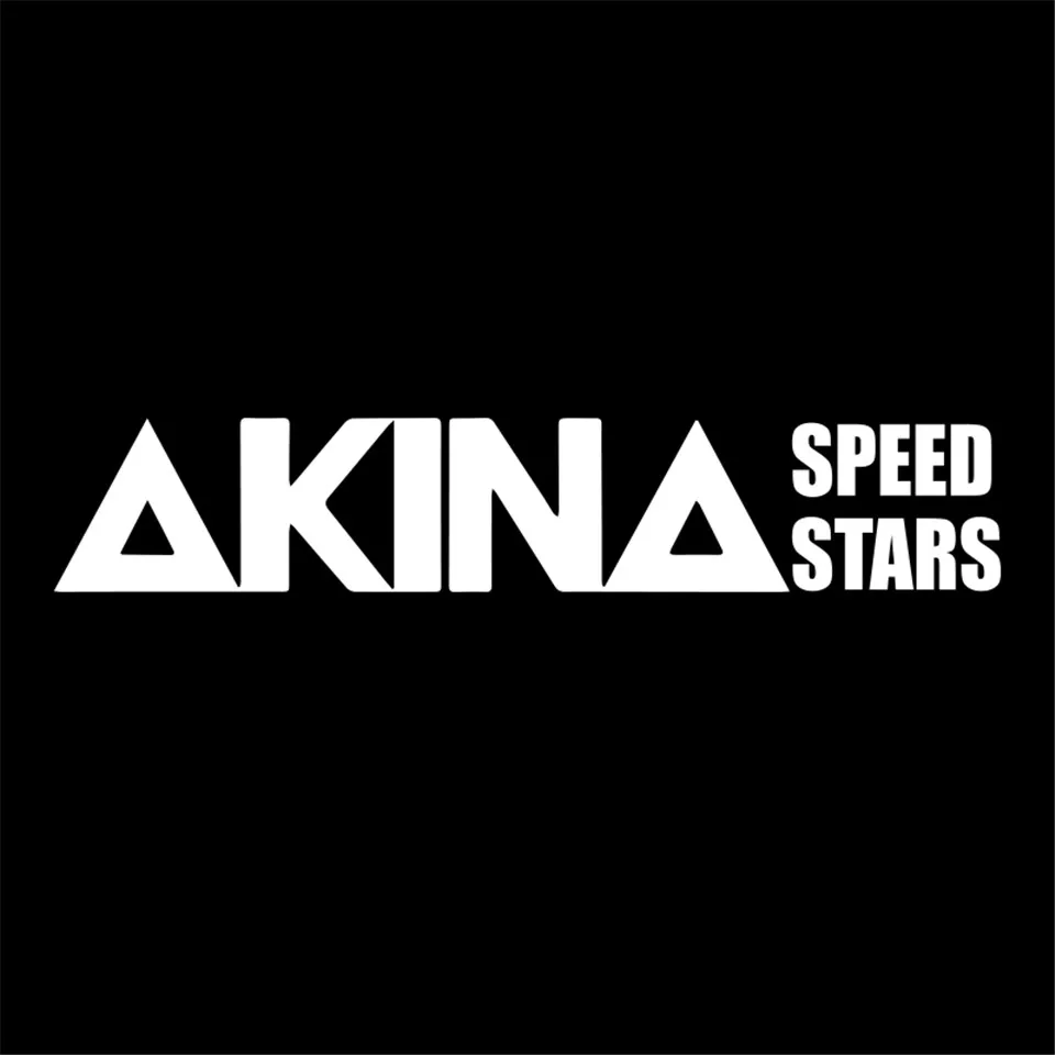 21.6cm3.9cm Car Styling Speed Stars Akina Personalized Fashion Car Stickers BlackSliverlaser (3)