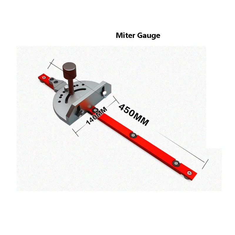 Торцовочный инструмент, деревообрабатывающий инструмент, торцовочный упор 600 мм/800 мм, алюминиевый забор для ленточной пилы, стол, пила, маршрутизатор, гравировальный станок, аксессуары - Цвет: Miter Gauge