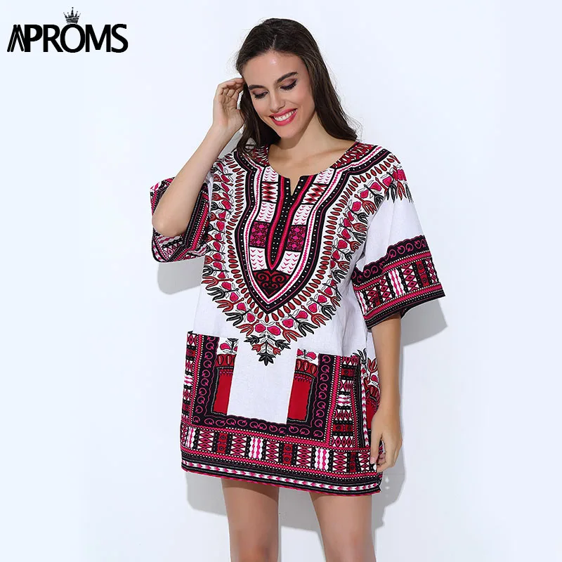 Aproms традиционная африканская одежда для женщин рубашка мужская классическая Bazin Riche Дашики топы большой размер Осенние блузки с принтом 10716